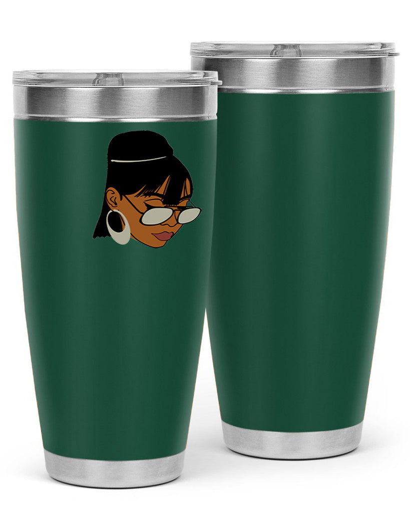 black afro 40#- women-girls- Tumbler