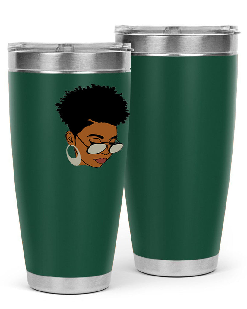 black afro 44#- women-girls- Tumbler
