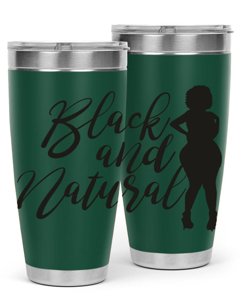 black and natural 22#- women-girls- Tumbler