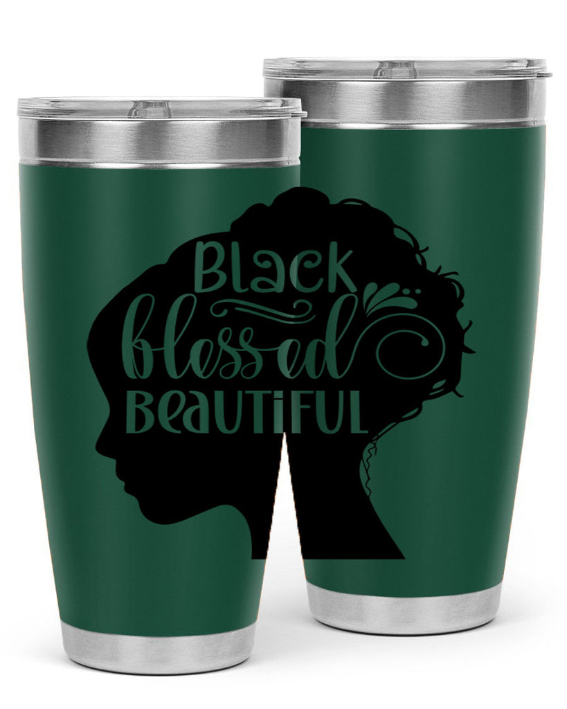 black blessed beautiful Style 62#- women-girls- Tumbler