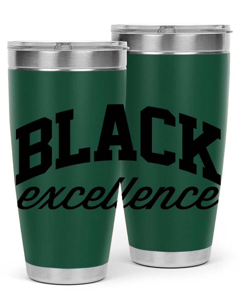 black excllence  211#- black words phrases- Cotton Tank