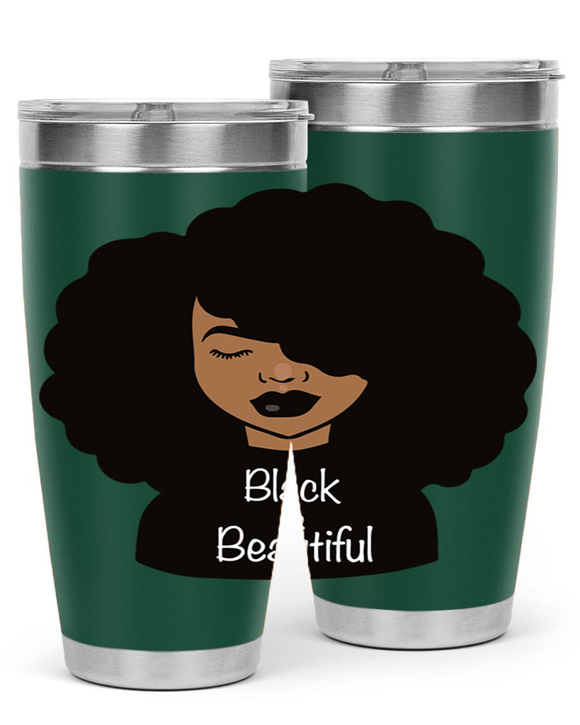black is beautiful 12#- women-girls- Tumbler