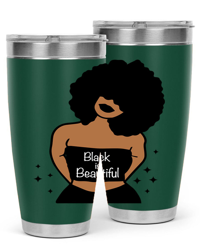 black is beautiful 16#- women-girls- Tumbler