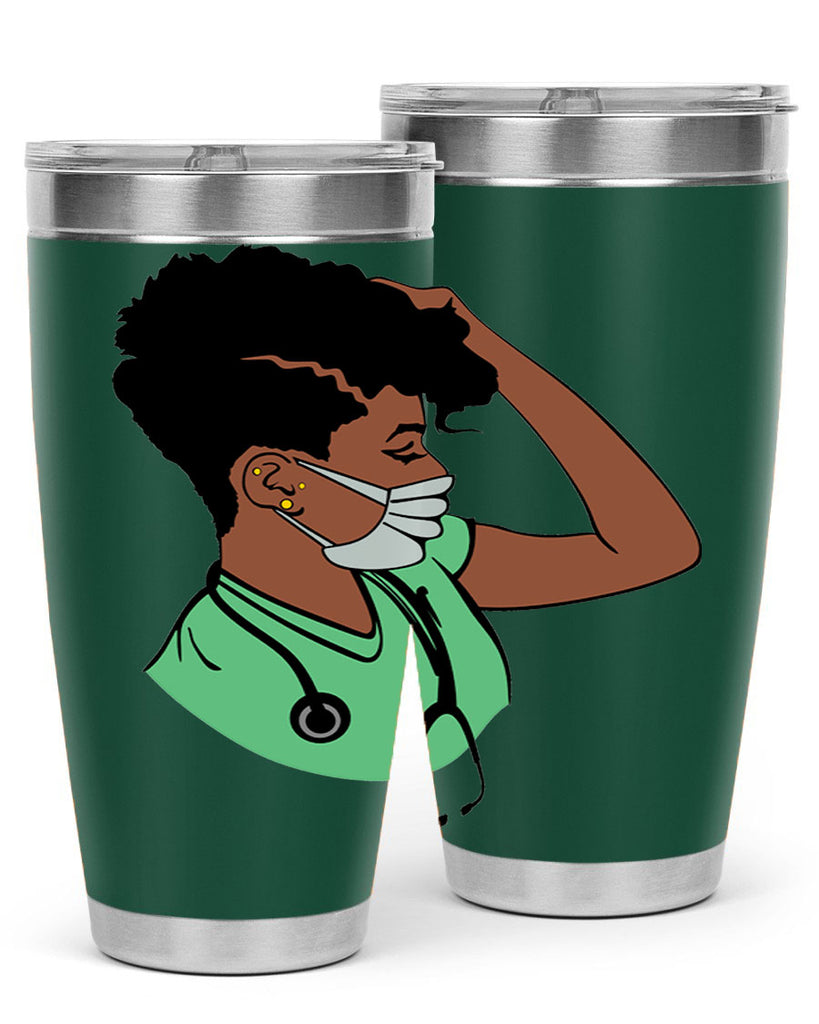 black nurse 2#- women-girls- Tumbler