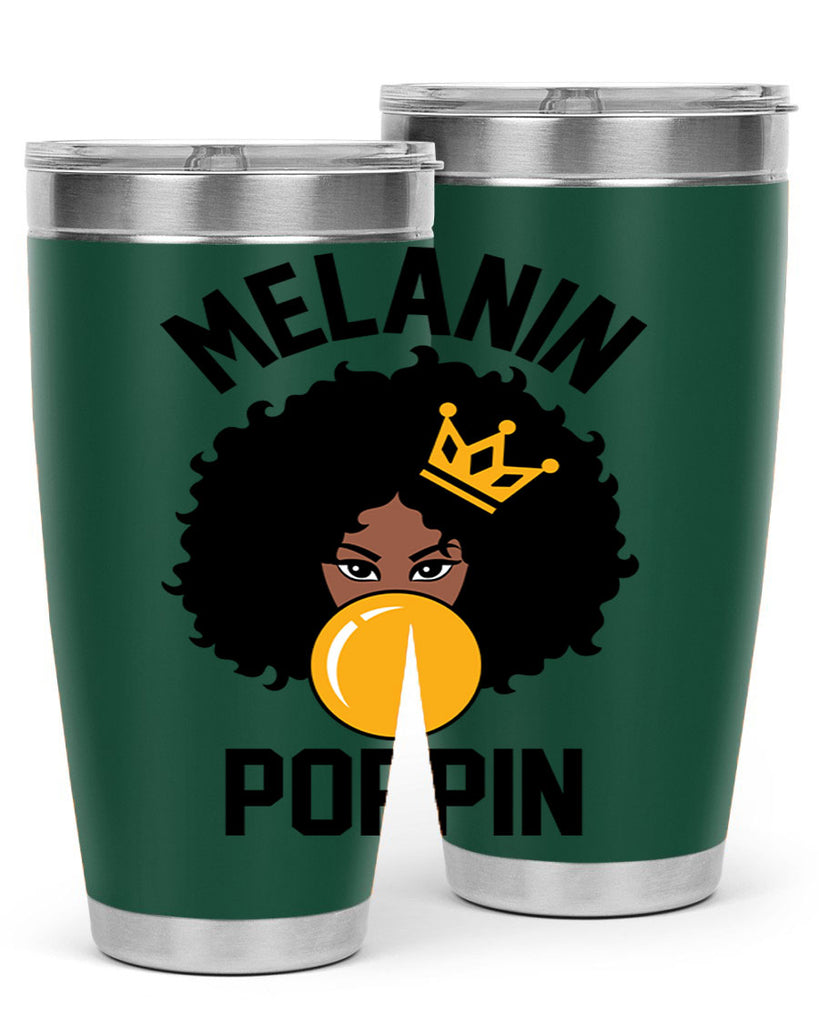 melanin poppin afro girl 25#- women-girls- Tumbler