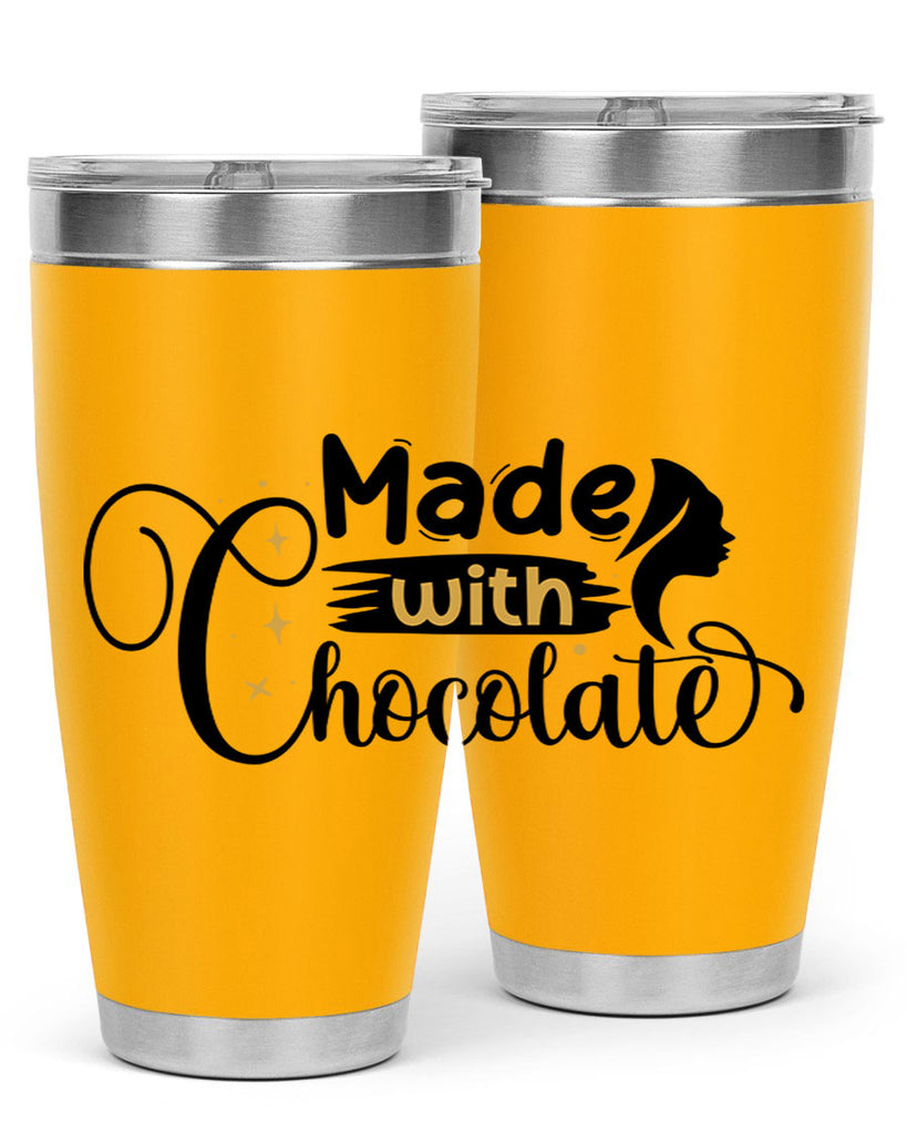 Made with chocolate Style 24#- women-girls- Tumbler