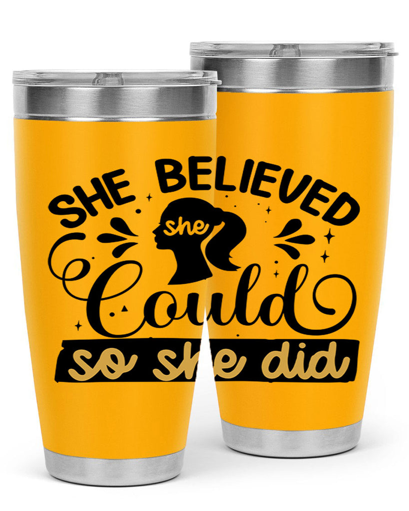 She believed she could she did Style 7#- women-girls- Tumbler