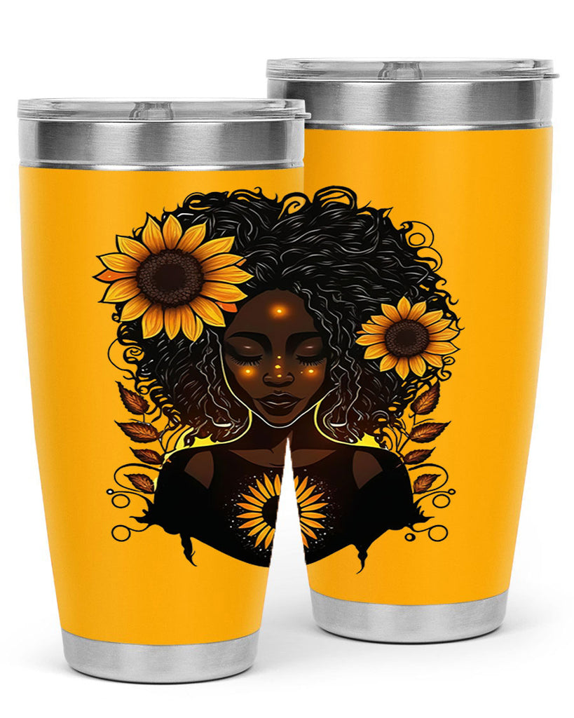 Sparkling Black Girl Design 13#- women-girls- Tumbler