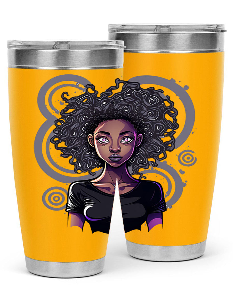 Sparkling Black Girl Design 14#- women-girls- Tumbler