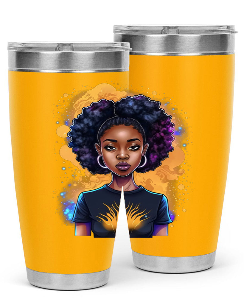 Sparkling Black Girl Design 15#- women-girls- Tumbler