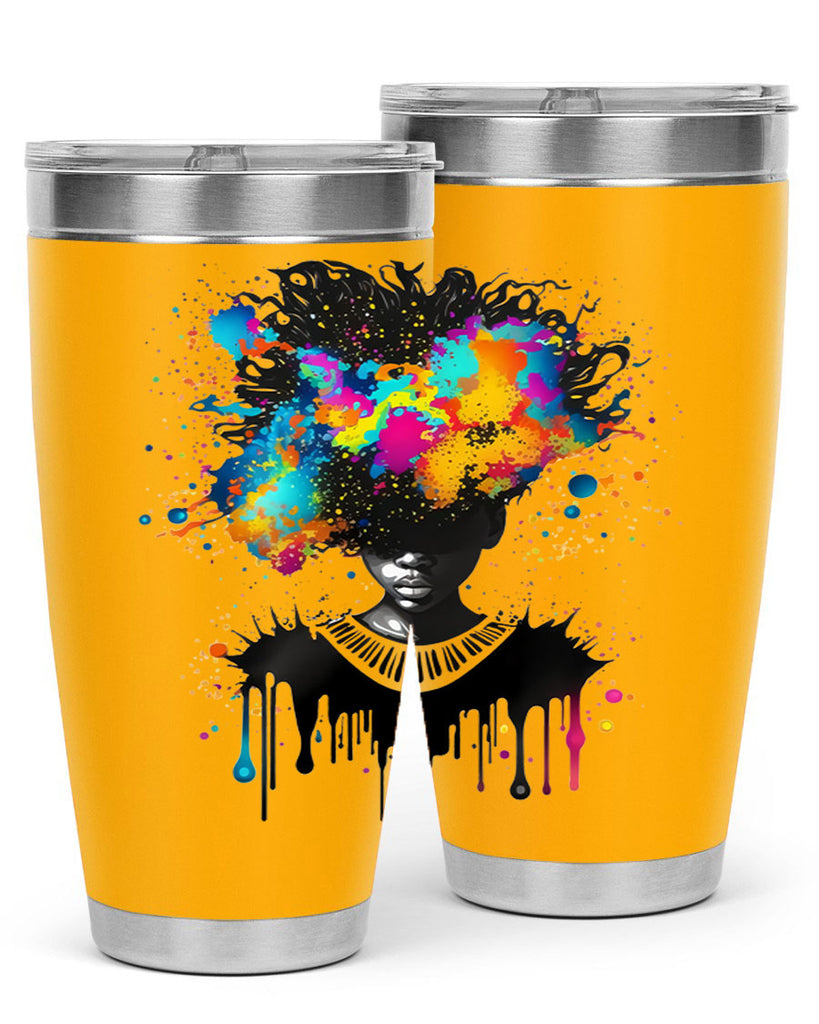 Sparkling Black Girl Design 16#- women-girls- Tumbler