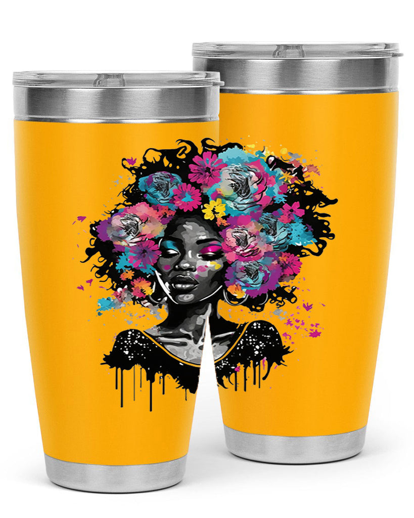 Sparkling Black Girl Design 17#- women-girls- Tumbler