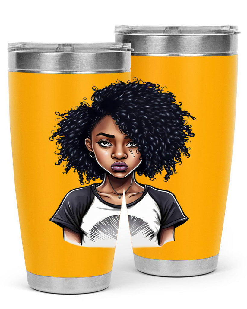 Sparkling Black Girl Design 18#- women-girls- Tumbler