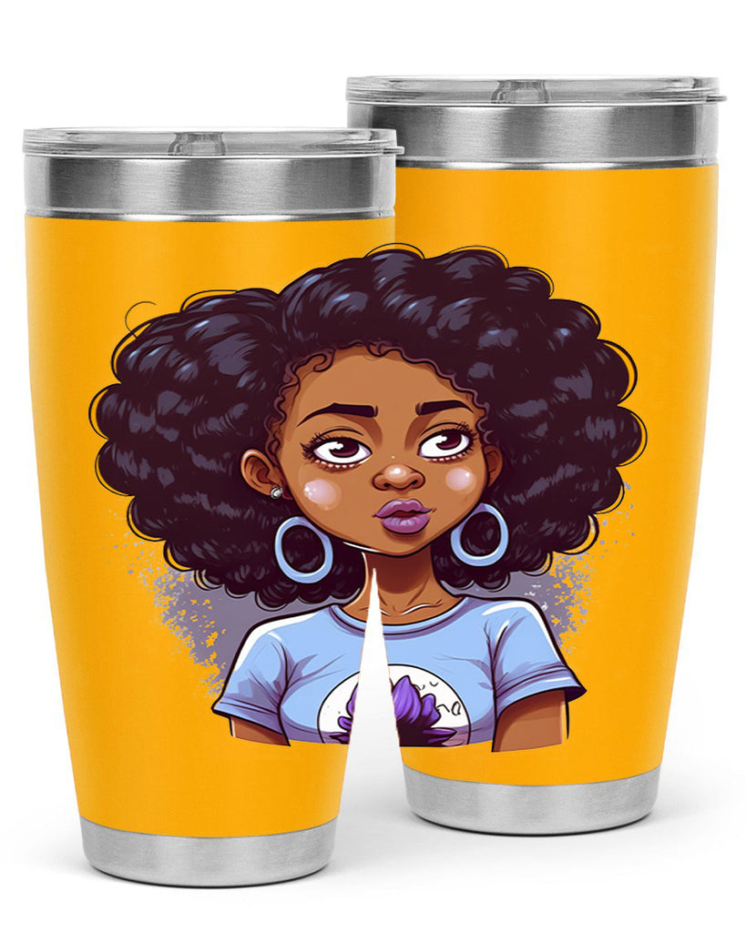 Sparkling Black Girl Design 20#- women-girls- Tumbler