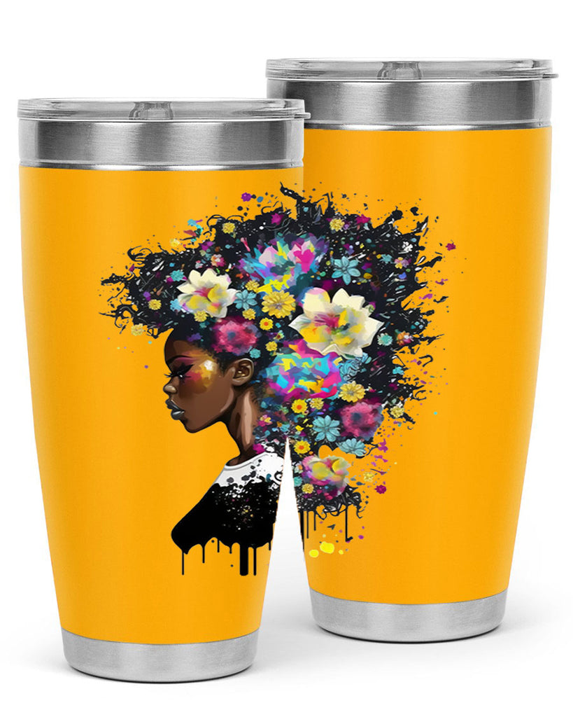 Sparkling Black Girl Design 2#- women-girls- Tumbler