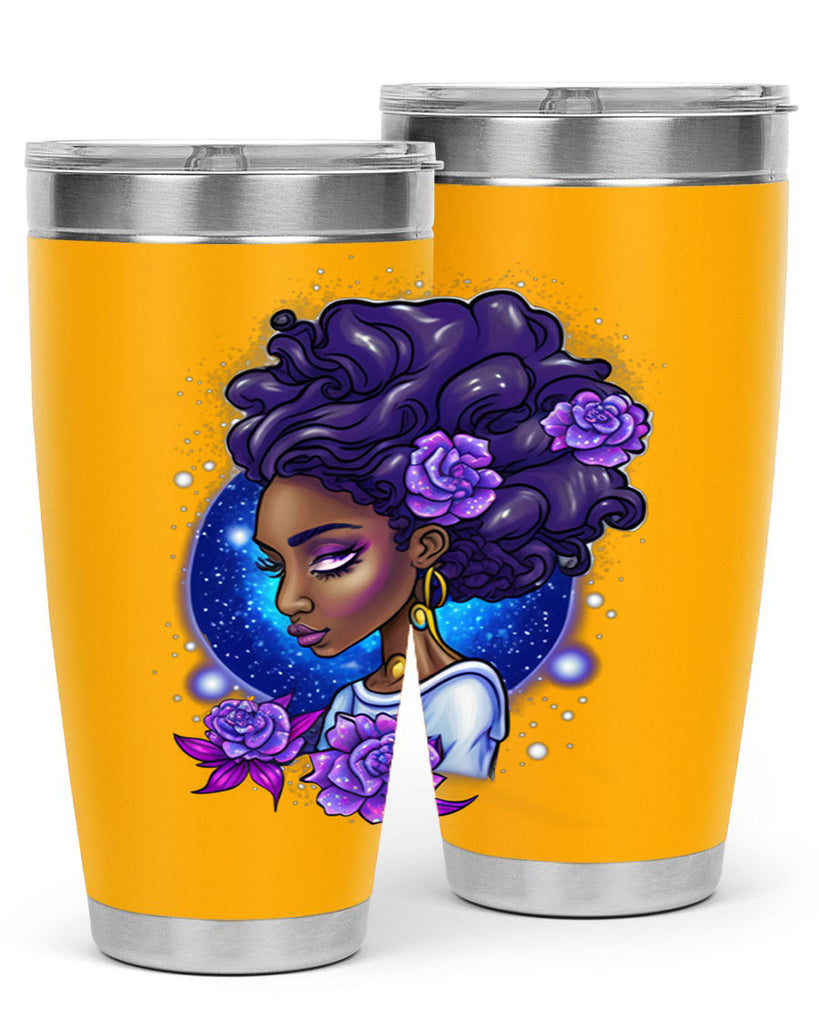 Sparkling Black Girl Design 7#- women-girls- Tumbler