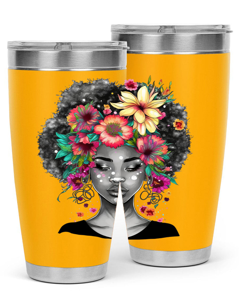 Sparkling Black Girl Design 9#- women-girls- Tumbler