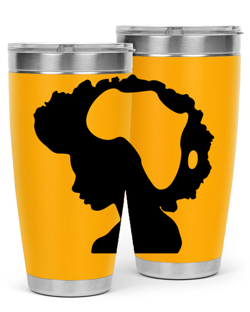 afro woman with africa map 65#- women-girls- Tumbler