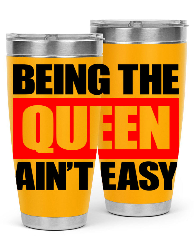 being the queen aint easy 255#- black words phrases- Cotton Tank
