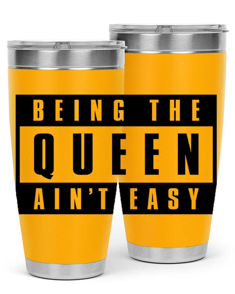 being the queen aint easy 258#- black words phrases- Cotton Tank