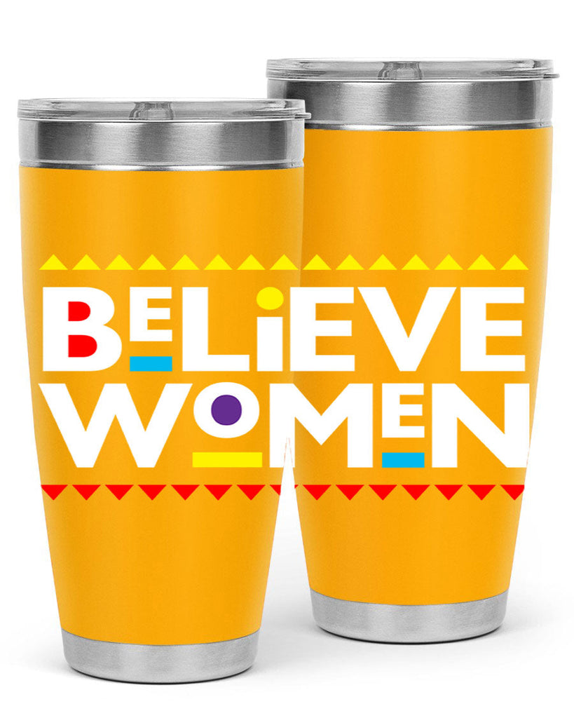 believewomen 254#- black words phrases- Cotton Tank
