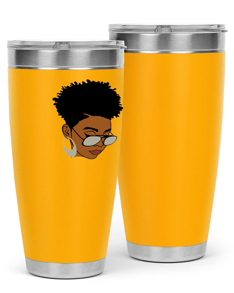 black afro 44#- women-girls- Tumbler