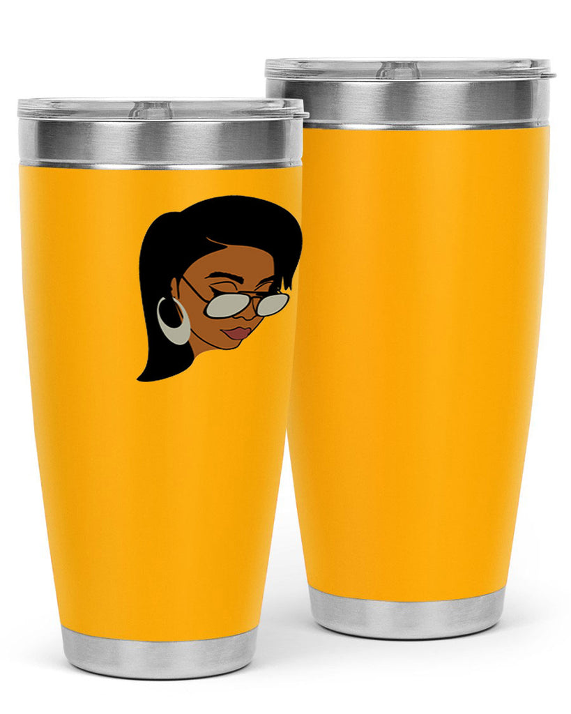 black afro 48#- women-girls- Tumbler