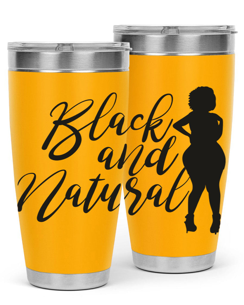 black and natural 22#- women-girls- Tumbler