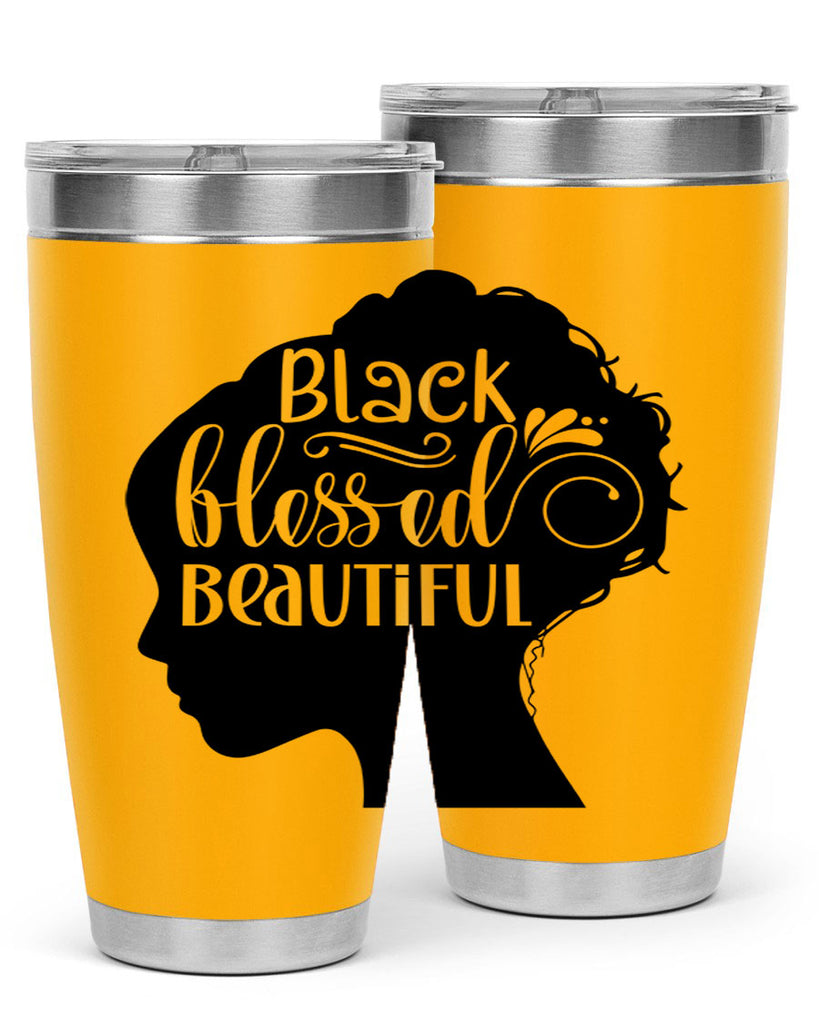 black blessed beautiful Style 62#- women-girls- Tumbler
