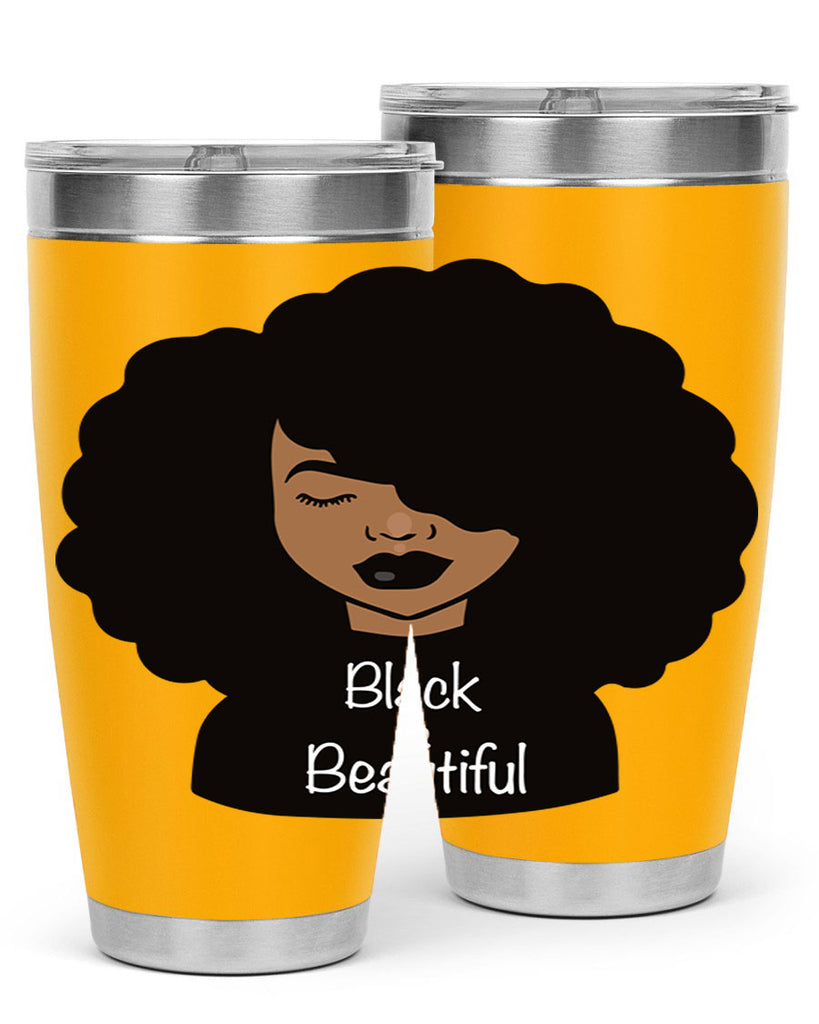 black is beautiful 12#- women-girls- Tumbler