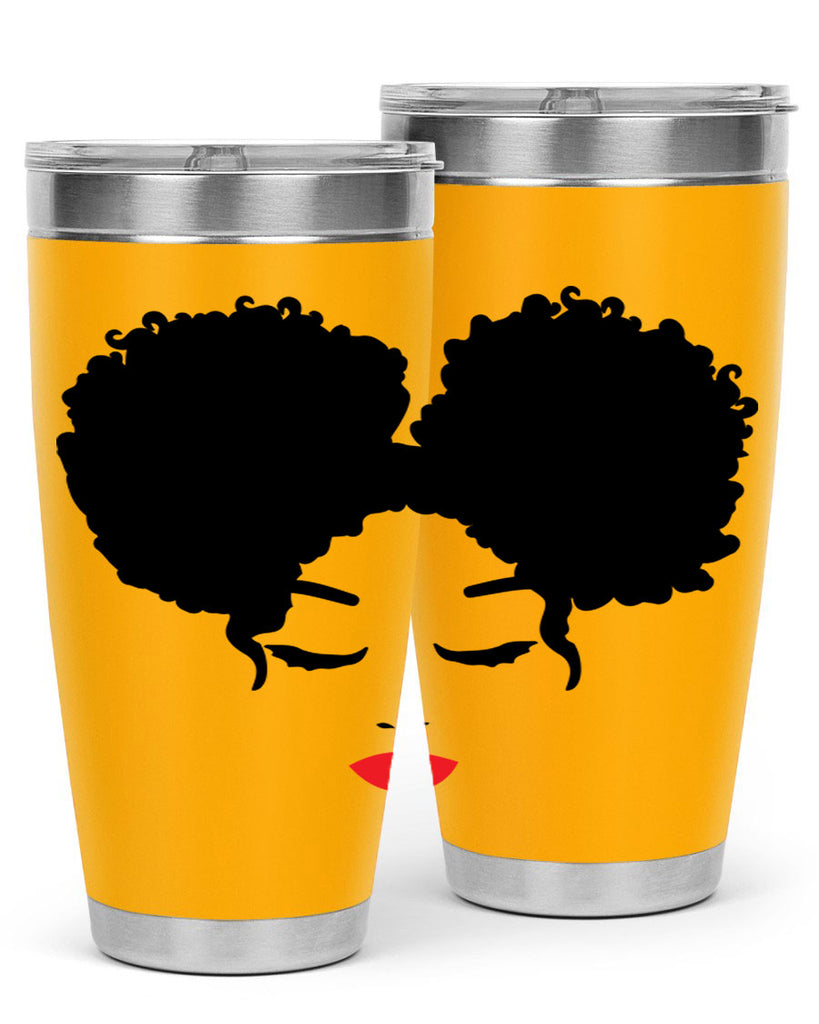 black woman red lips 9#- women-girls- Tumbler