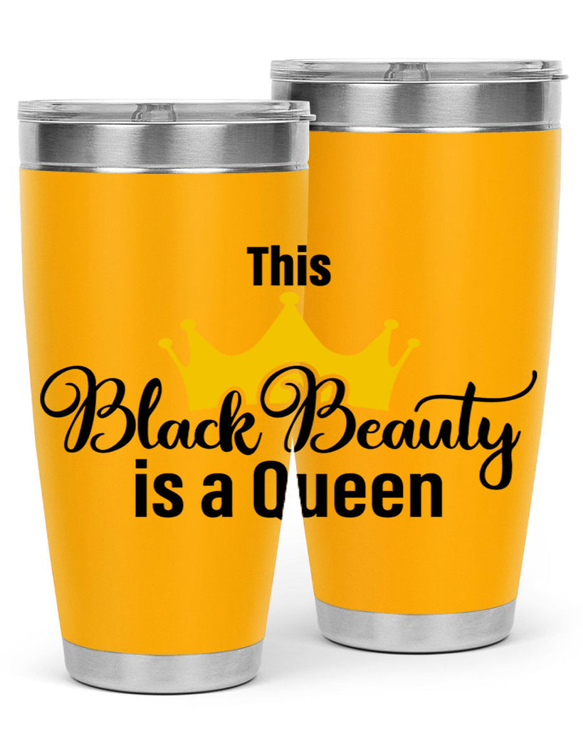 this black beauty is a queen Style 3#- women-girls- Tumbler