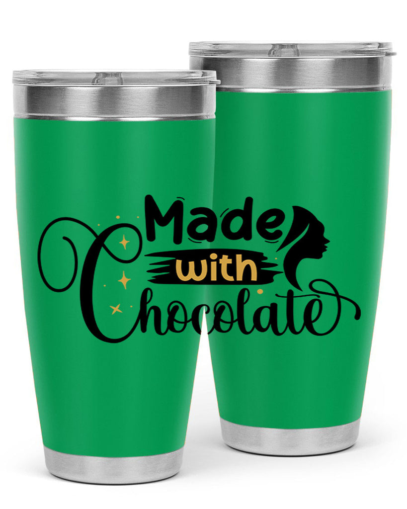 Made with chocolate Style 24#- women-girls- Tumbler