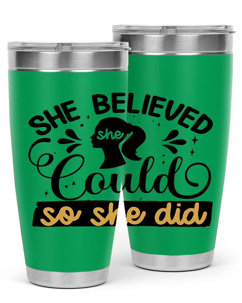 She believed she could she did Style 7#- women-girls- Tumbler