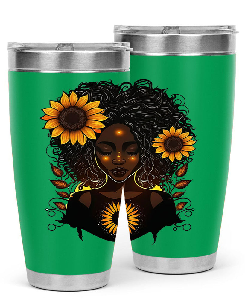 Sparkling Black Girl Design 13#- women-girls- Tumbler