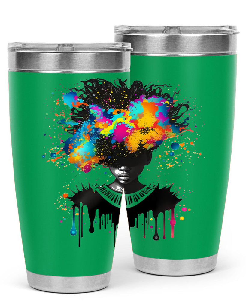Sparkling Black Girl Design 16#- women-girls- Tumbler