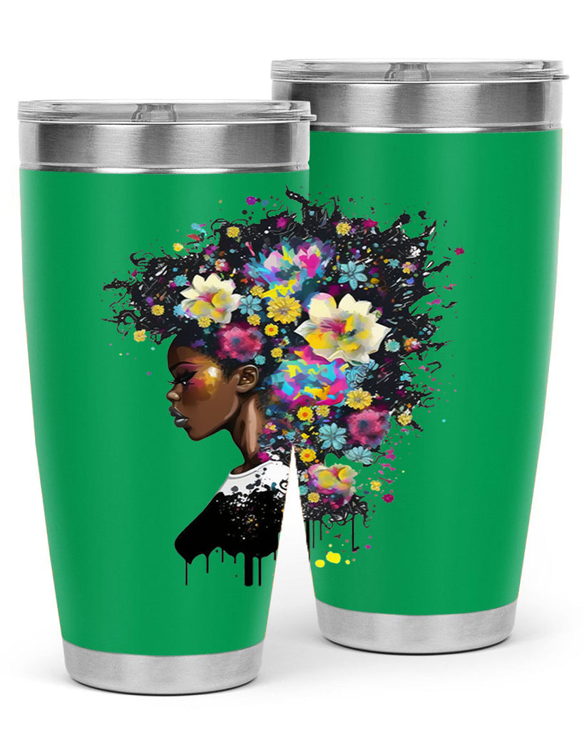 Sparkling Black Girl Design 2#- women-girls- Tumbler