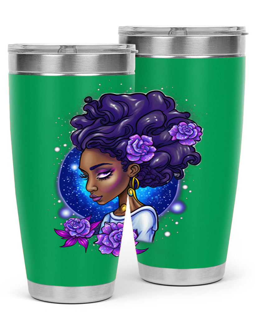 Sparkling Black Girl Design 7#- women-girls- Tumbler