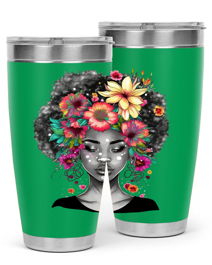 Sparkling Black Girl Design 9#- women-girls- Tumbler