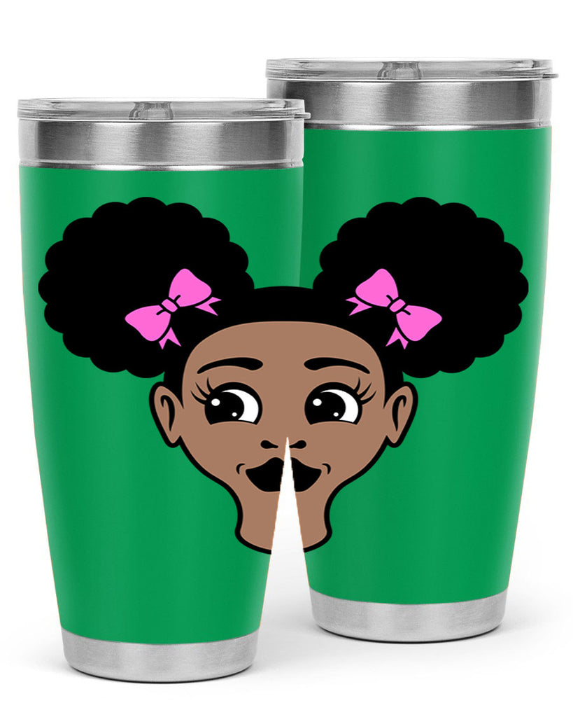 afro puffs girl 76#- women-girls- Tumbler