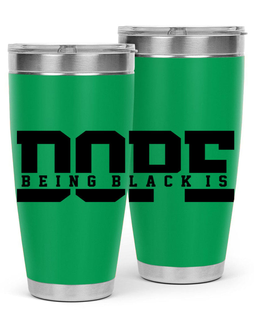 being black is dope 260#- black words phrases- Cotton Tank