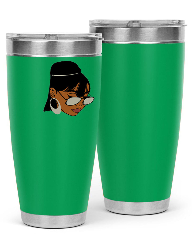 black afro 40#- women-girls- Tumbler