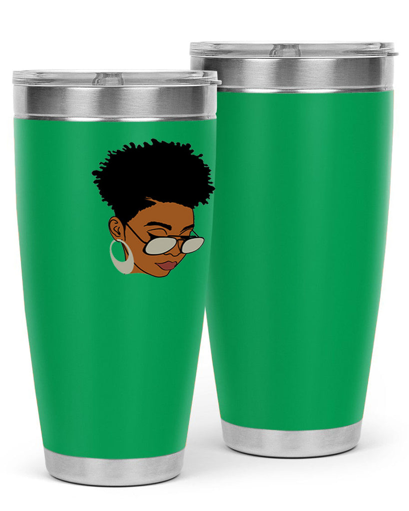 black afro 44#- women-girls- Tumbler