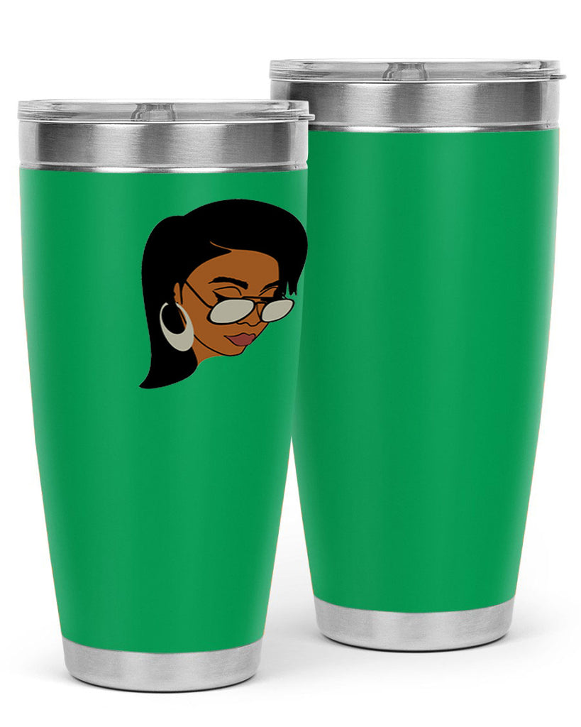 black afro 48#- women-girls- Tumbler
