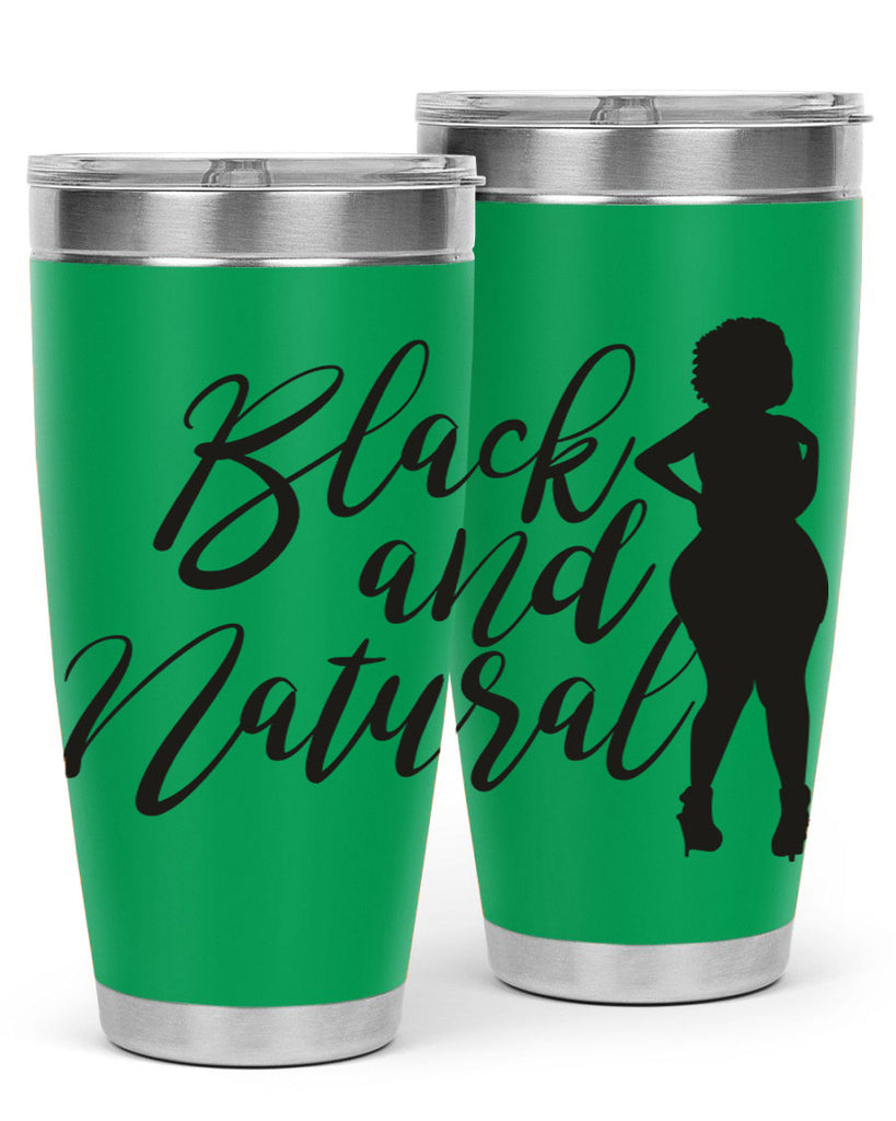 black and natural 22#- women-girls- Tumbler