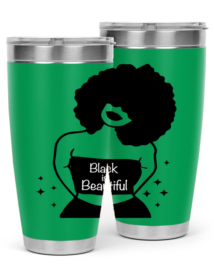 black is beautiful 11#- women-girls- Tumbler