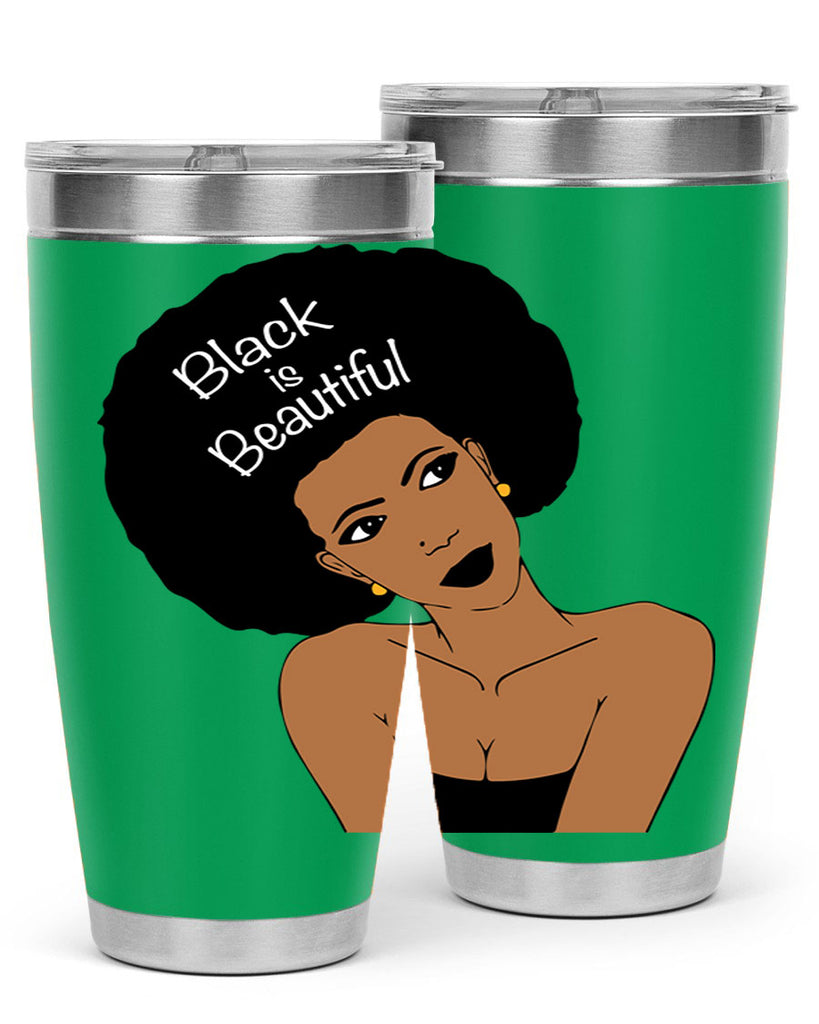 black is beautiful 13#- women-girls- Tumbler