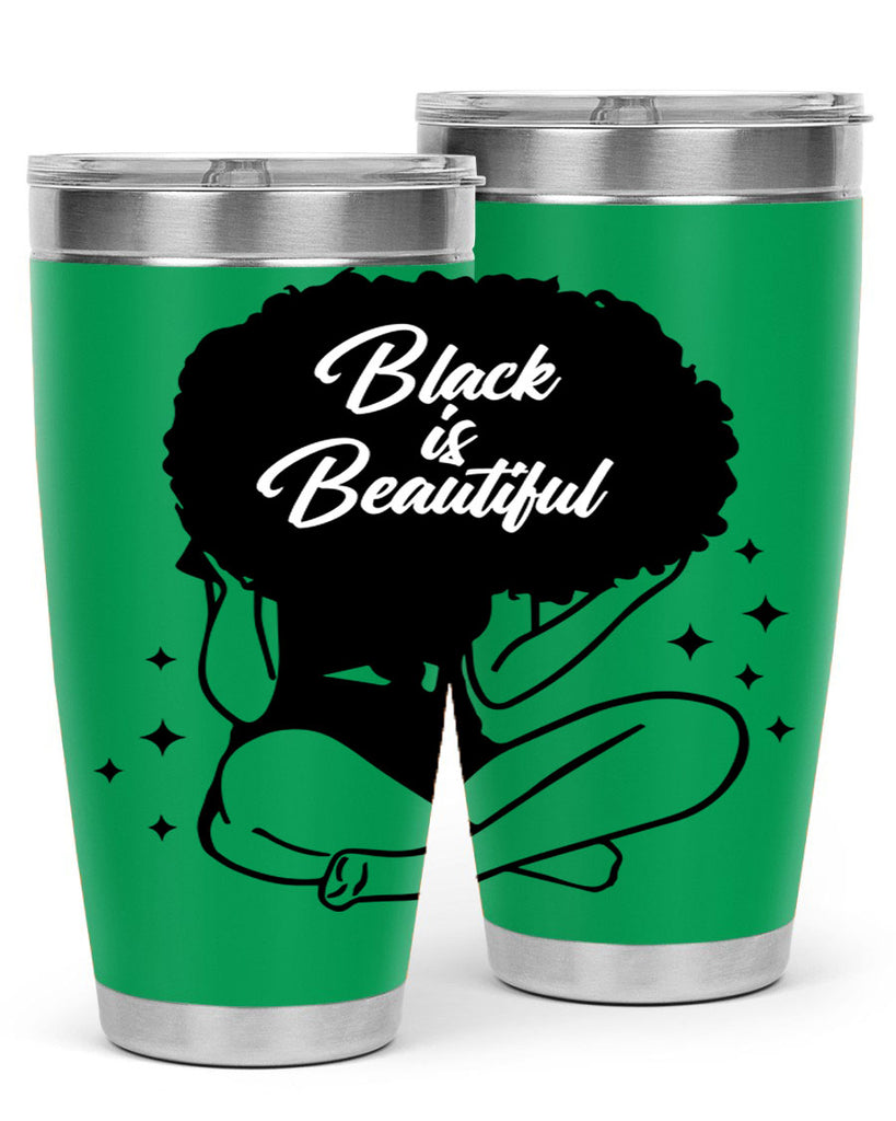 black is beautiful 15#- women-girls- Tumbler