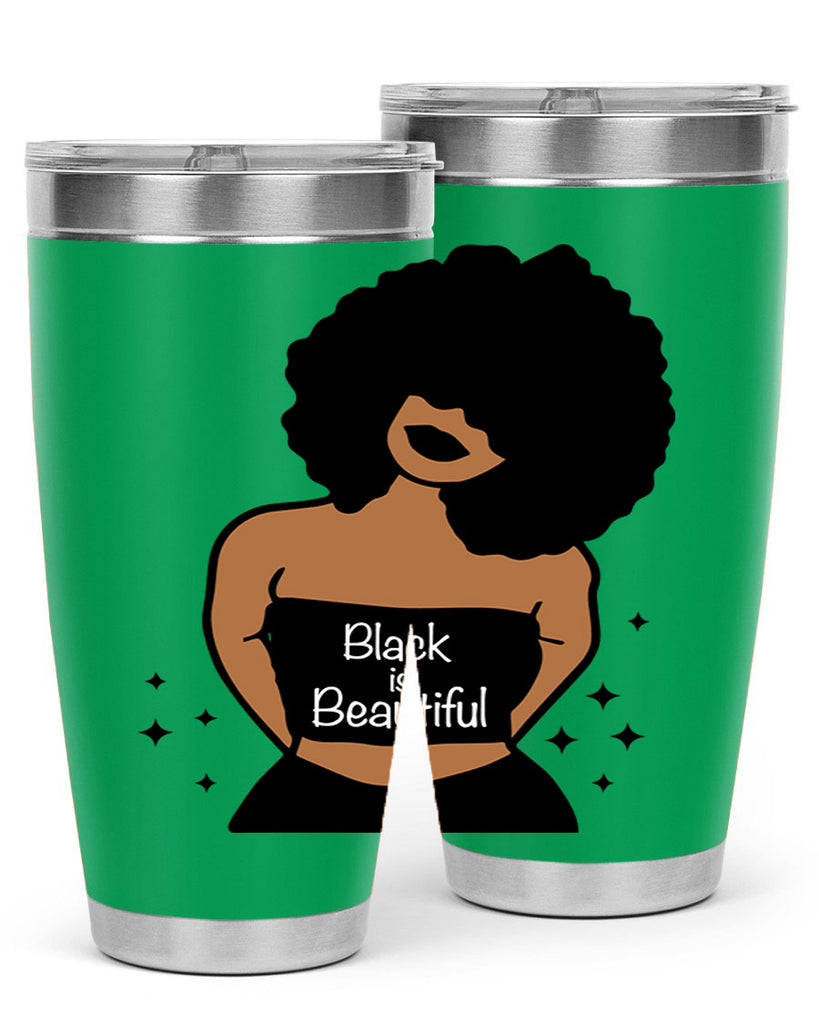 black is beautiful 16#- women-girls- Tumbler