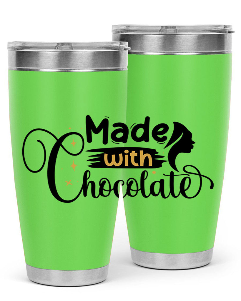 Made with chocolate Style 24#- women-girls- Tumbler
